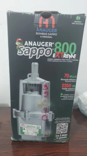 Bomba Submersa Anauger Sappo 800 Extreme NOVA