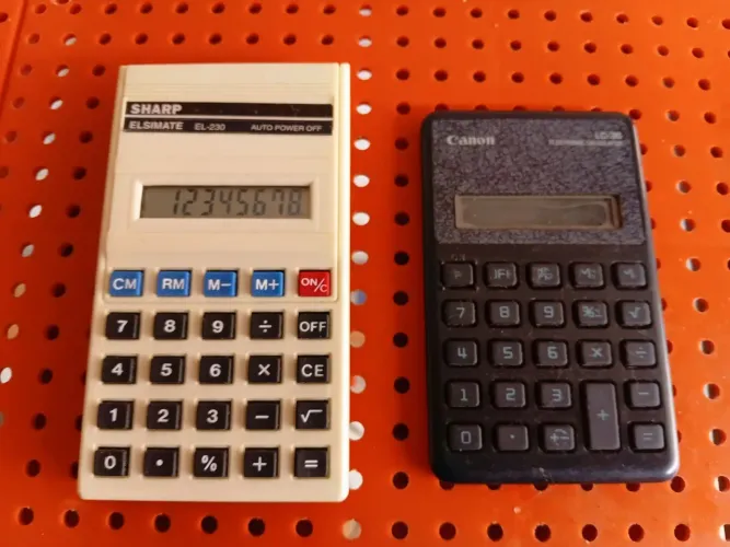 Calculadoras casio e canon