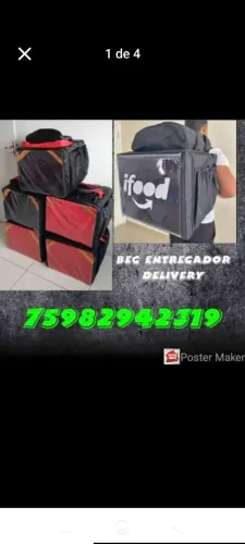 Bag entregador delivery 