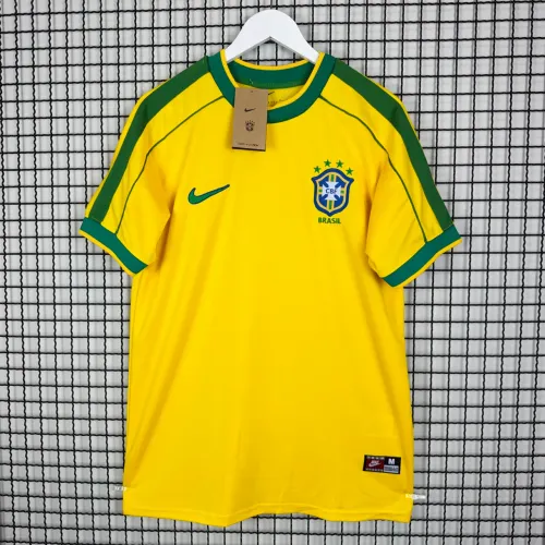 Camisa Retrô Brasil 1998 Peça Única P (veste M) Promoção 