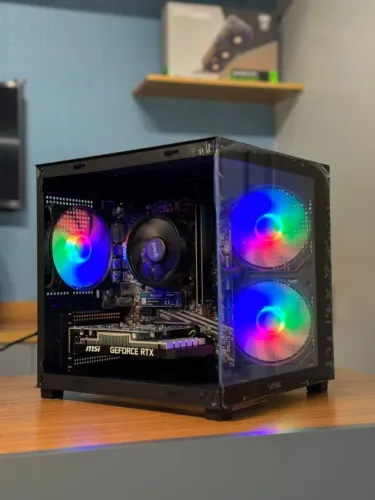PC Gamer - Ryzen 5 5500, A520M, RTX3050 6GB, 16GB(2x8GB), 512GB, 600W, G-CUBE PRETO
