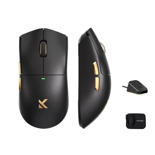 Mouse Gamer Mchose K7 Ultra 8000Hz Sem Fio PAW3950 - Dock de Carregamento - Novo, Lacrado