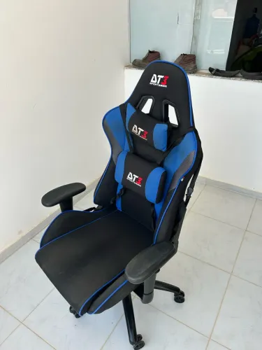 Cadeira Gamer DT3 Elise V3 Blue, Ajustável, Tecido, Preto e Azul