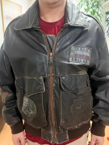 Jaqueta de couro Legítimo militar segunda guerra