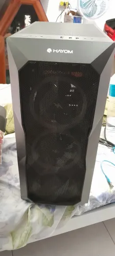 Gabinete gamer hayom gb1710 com fans argb da superframe