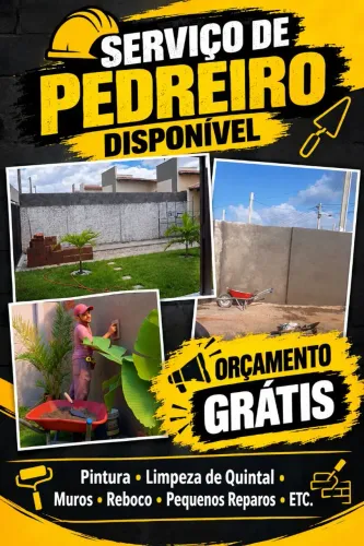 Pedreiro Disponível
