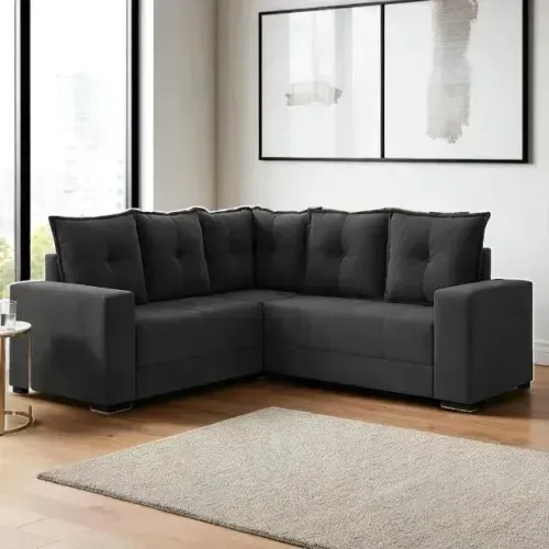 Sofa de canto cinza gett