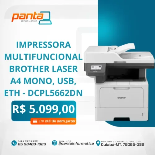 IMPRESSORA MULTIFUNCIONAL BROTHER DCPL5662DN