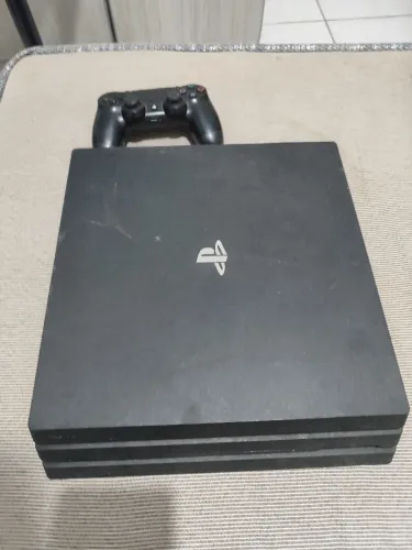 Ps4 pro 1tb 4k + controle original + jogos em mídia física 