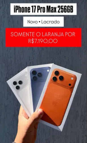 iPhone 17 pro Max 256 laranja