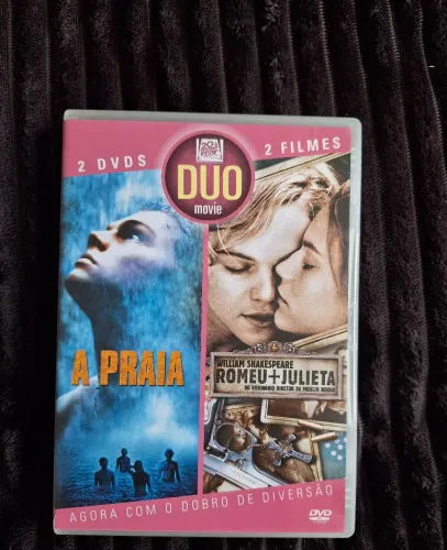 DVD duplo A Praia + Romeu e Julieta DiCaprio