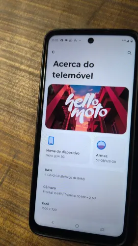 Celular moto g 34 128 GB