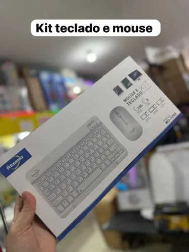 Kit Mouse e Teclado Sem Fio Recarregável para Home Office