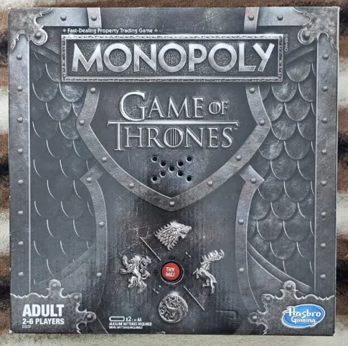 Jogo de tabuleiro Monopoly - Game of Thrones em inglês (completo) - Usado