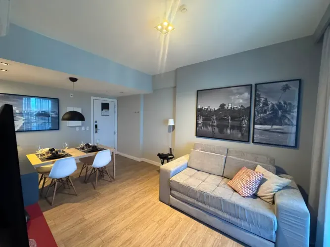 APARTAMENTO QUARTO E SALA MOBILIADO PARA ALUGUEL CONDOMÍNIO MONDIAL SALVADOR