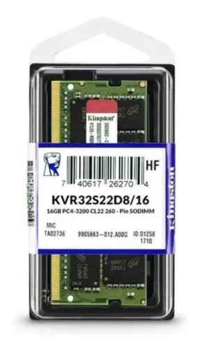 Memória RAM Kingston 16GB DDR4 3200MHz Notebook