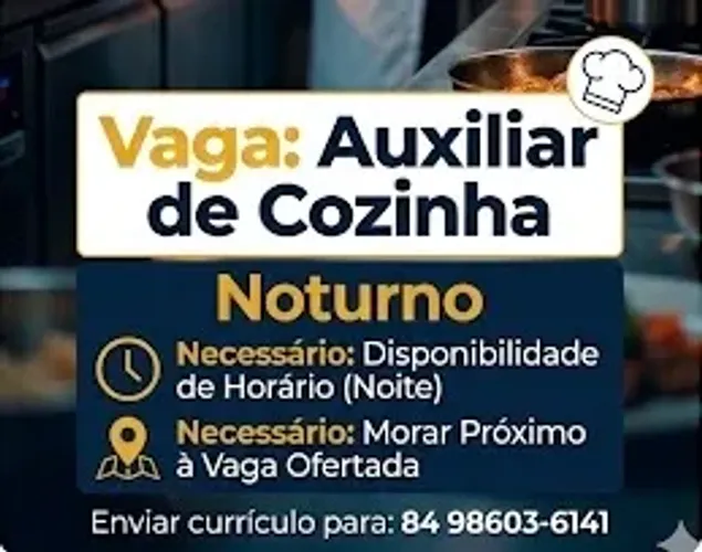 Auxiliar de cozinha 