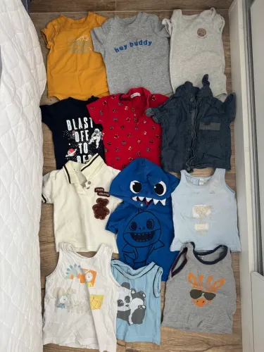 Lote de roupas infantil menino veste até 9 meses