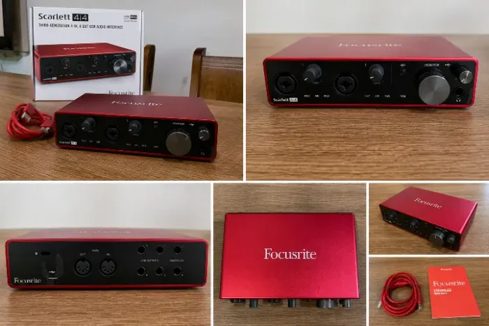 Focusrite Scarlett 4i4 3ª Geração - Interface de Áudio Profissional