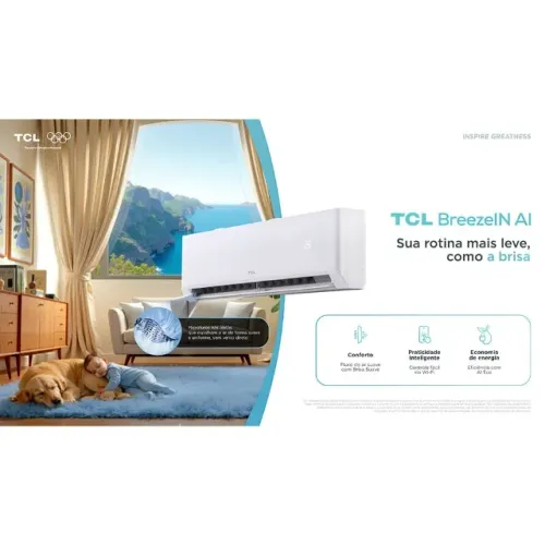 Ar-condicionado Split TCL T-Pro 2.0 Inverter 9.000 BTUs INV Novo Branco 220V FRIO