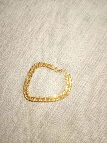 Pulseira masculina Grumet grossa dourada*nova*!