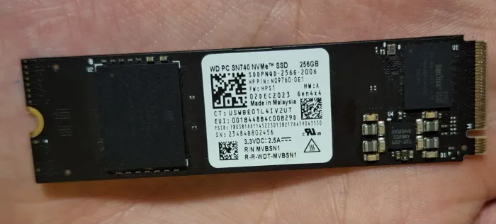 SSD NVMe WD 256GB