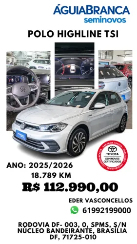 Volkswagen Polo Highline TSI 1.0 Flex 12V Aut. 2026