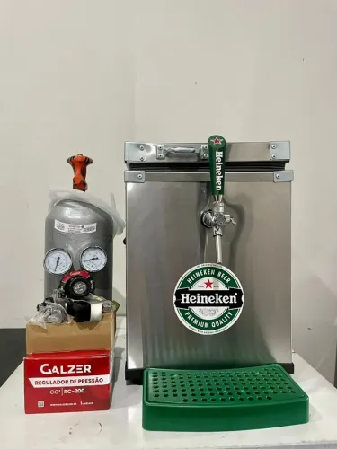 Chopeira em inox completa com chopp