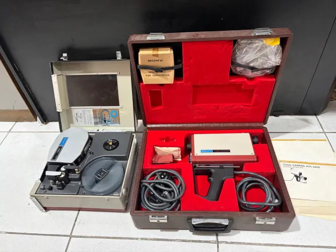 Filmadora antiga sony retro