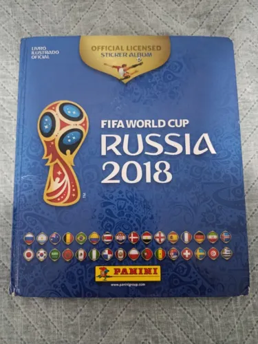 ALBÚM DE FIGURINHAS DA COPA DO MUNDO 2018, 100% COMPLETO