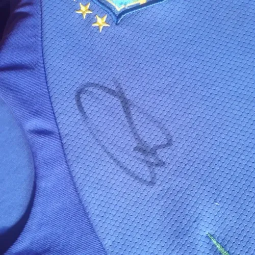 camisa Seleção autogrfado pelo Rafinha 