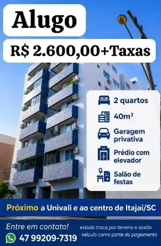 ALUGO APARTAMENTO EM ITAJAI