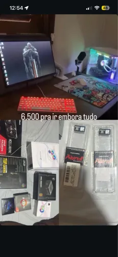 Setup inteiro incluindo a mesa 