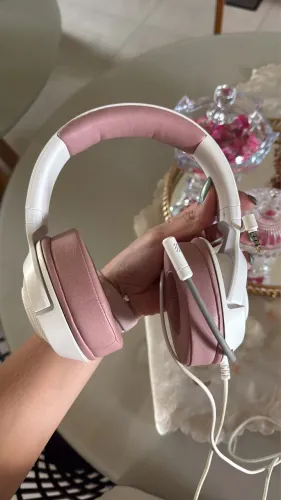 Headset razer kraken lite espuma ROSA