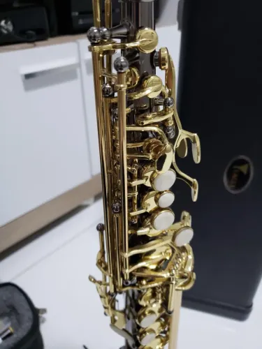 Sax soprano eagle sp502 black ônix