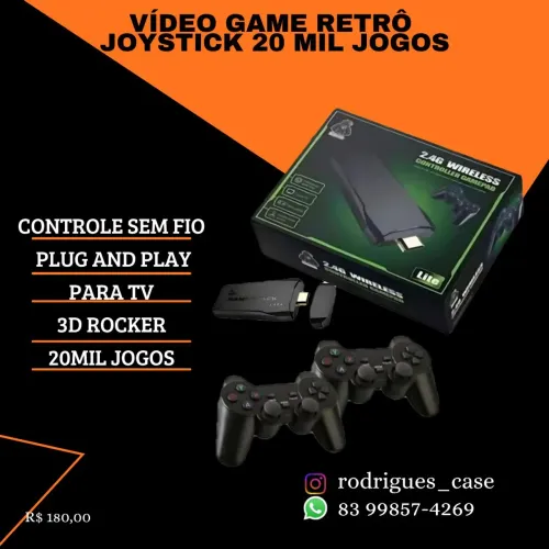 Vídeo game retrô 20 mil jogos