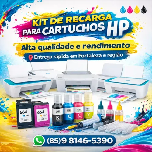 Recarga De Cartuchos HP 664 667 662 668 Dentre Outros. Fale Conosco.