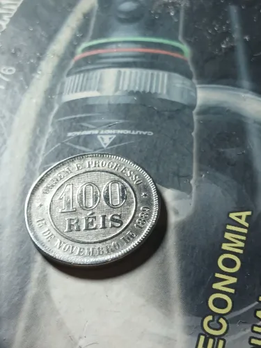 Moedas Flor de cunho 1889 com sigla valor a combinar