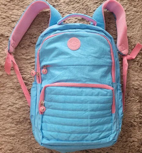 Mochila grande impermeável nova azul