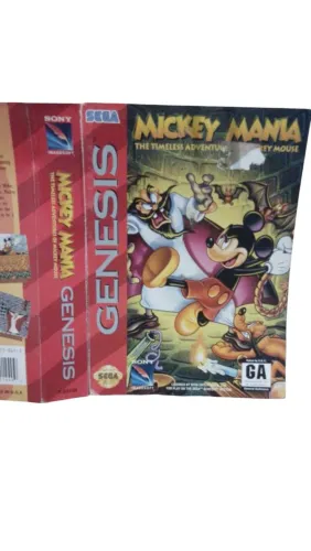 Capa do jogo de mega drive Mickey Mania sega Genesis