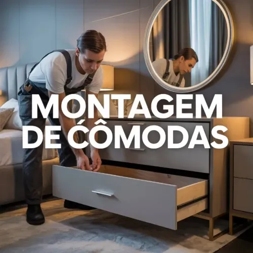 Montador de móveis. Trabalho profissional e organizado.