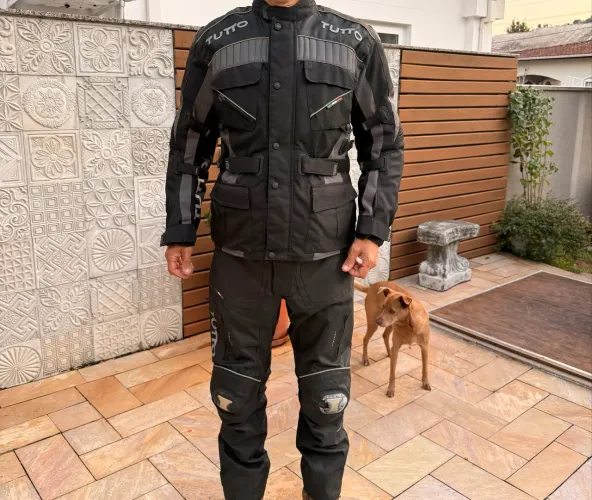 Conjunto Motociclista Tutto Airvent Completo Jaqueta + Calça + Forros M/50
