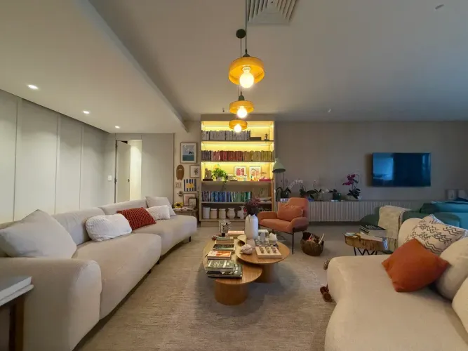 Apartamento linear frontal mar mobiliado à venda e locação no Condomínio Waterways - Barra