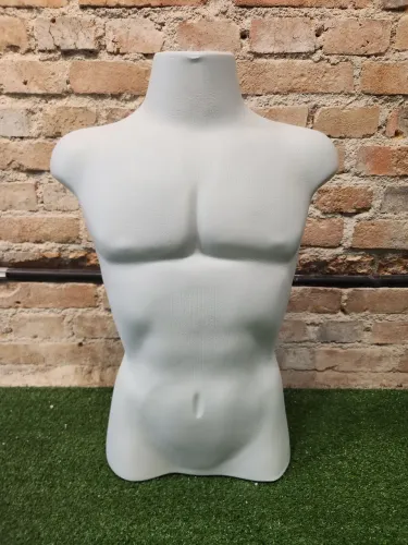 Busto plástico masculino branco 