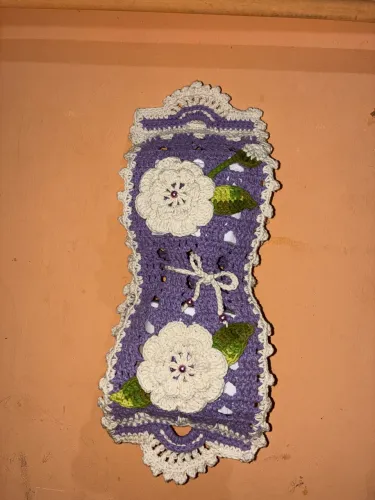 Porta Papel Higiênico de Crochê