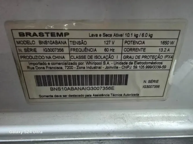 Maquina Lava/seca Brastemp