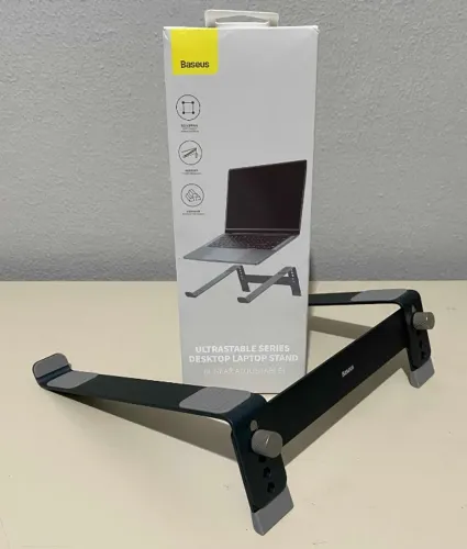 Suporte Ajustável para Notebook e Macbook Em Liga De Alumínio Baseus