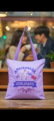 Bolsa Ecobag artesanal, média, DORAMA 