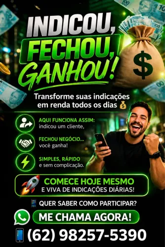 trabalhe com indicação de cliente
