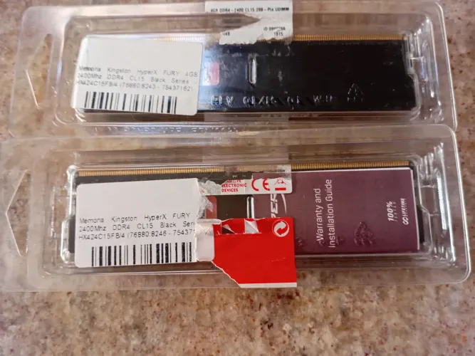 Kit Memória Ram Kingston Hyperx fury 8gb (2x4gb) 2400mhz ddr4